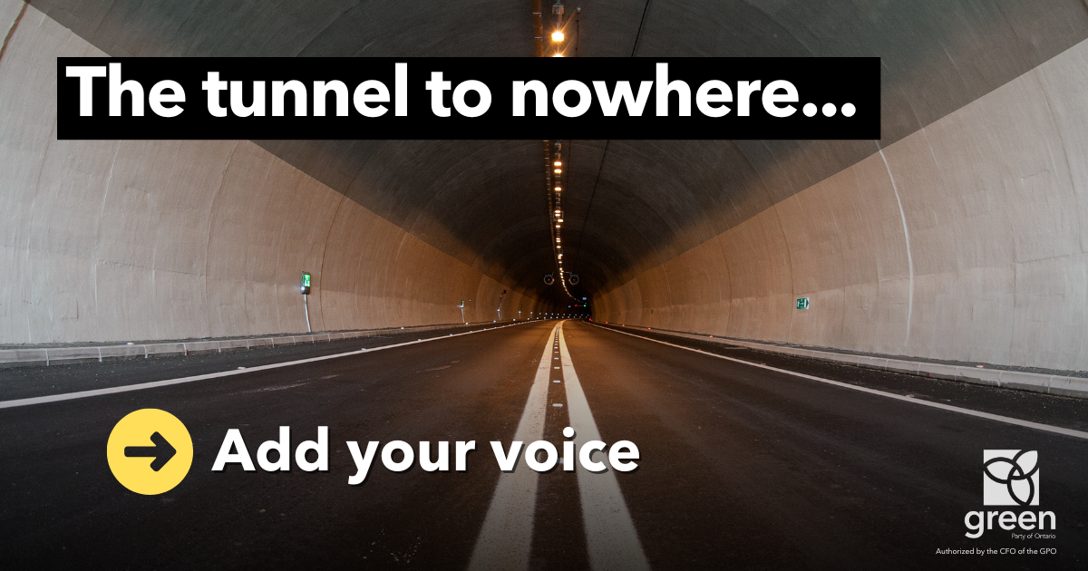 Doug Ford's tunnel vision
